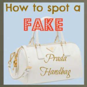 how to distinguish a fake prada handbag